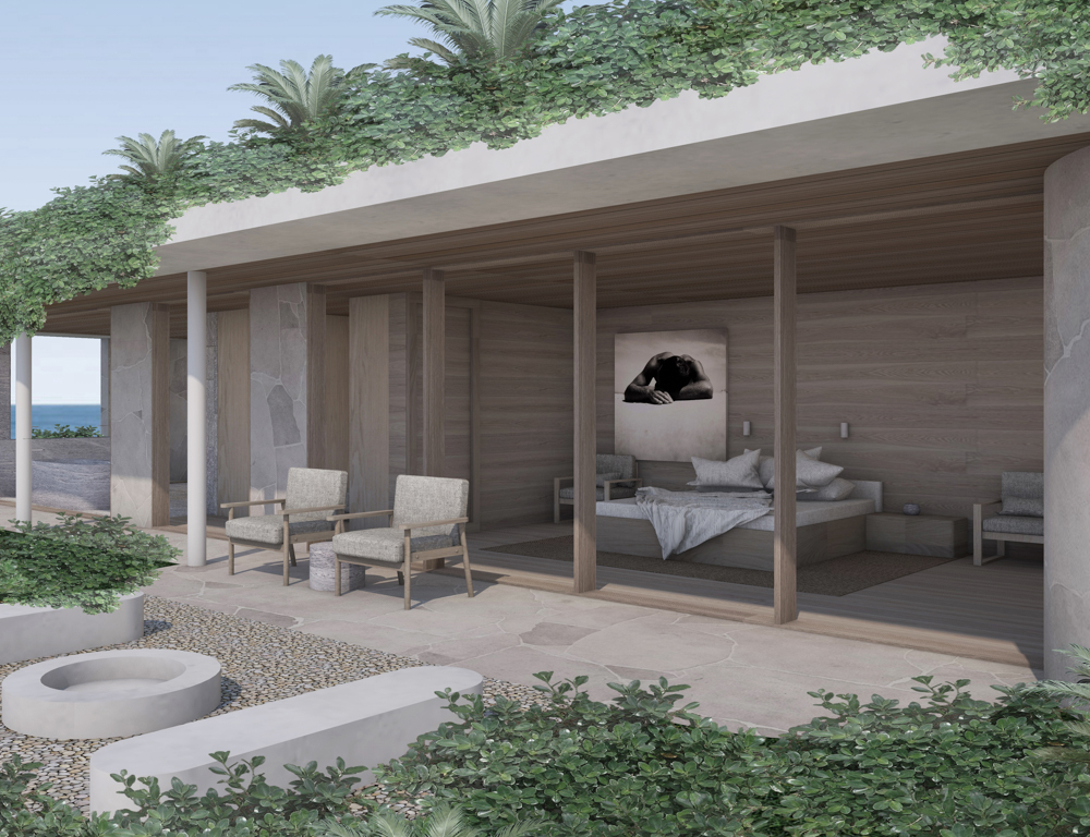 sealand beach house-103 We designed the living areas and main<br />
bedroom to look out over the garden to the ocean.