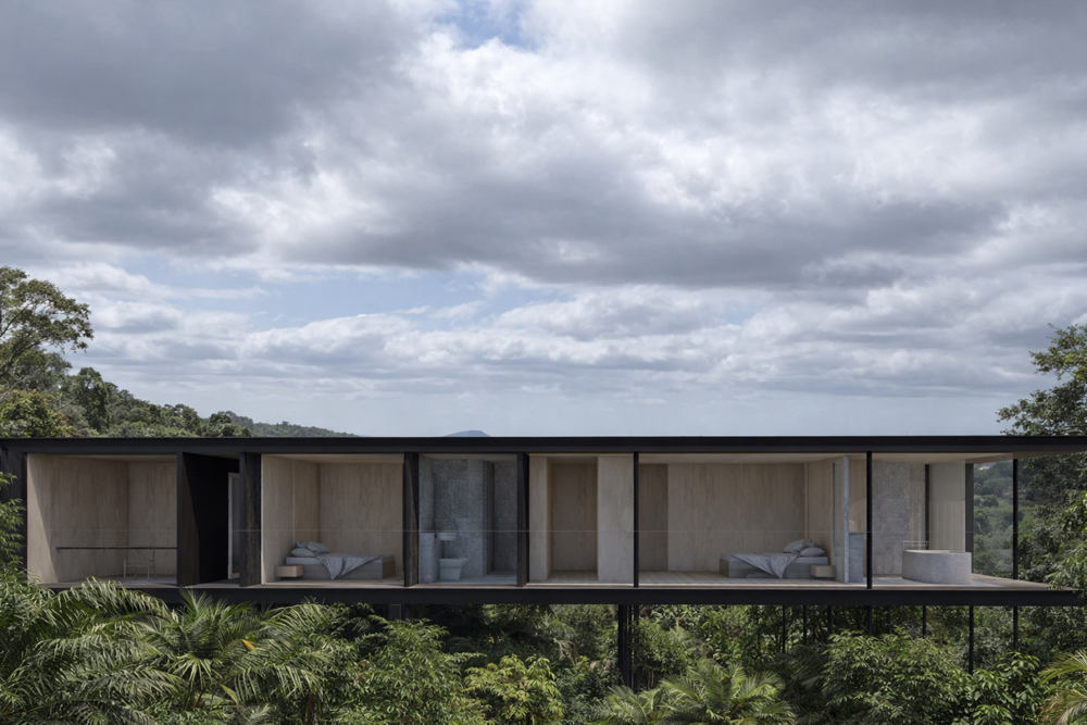 house needed to be built on a steep site and not exceed the maximum building height.