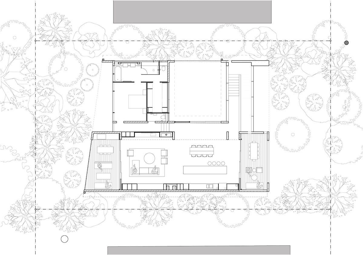 little cove house | upper floor plan