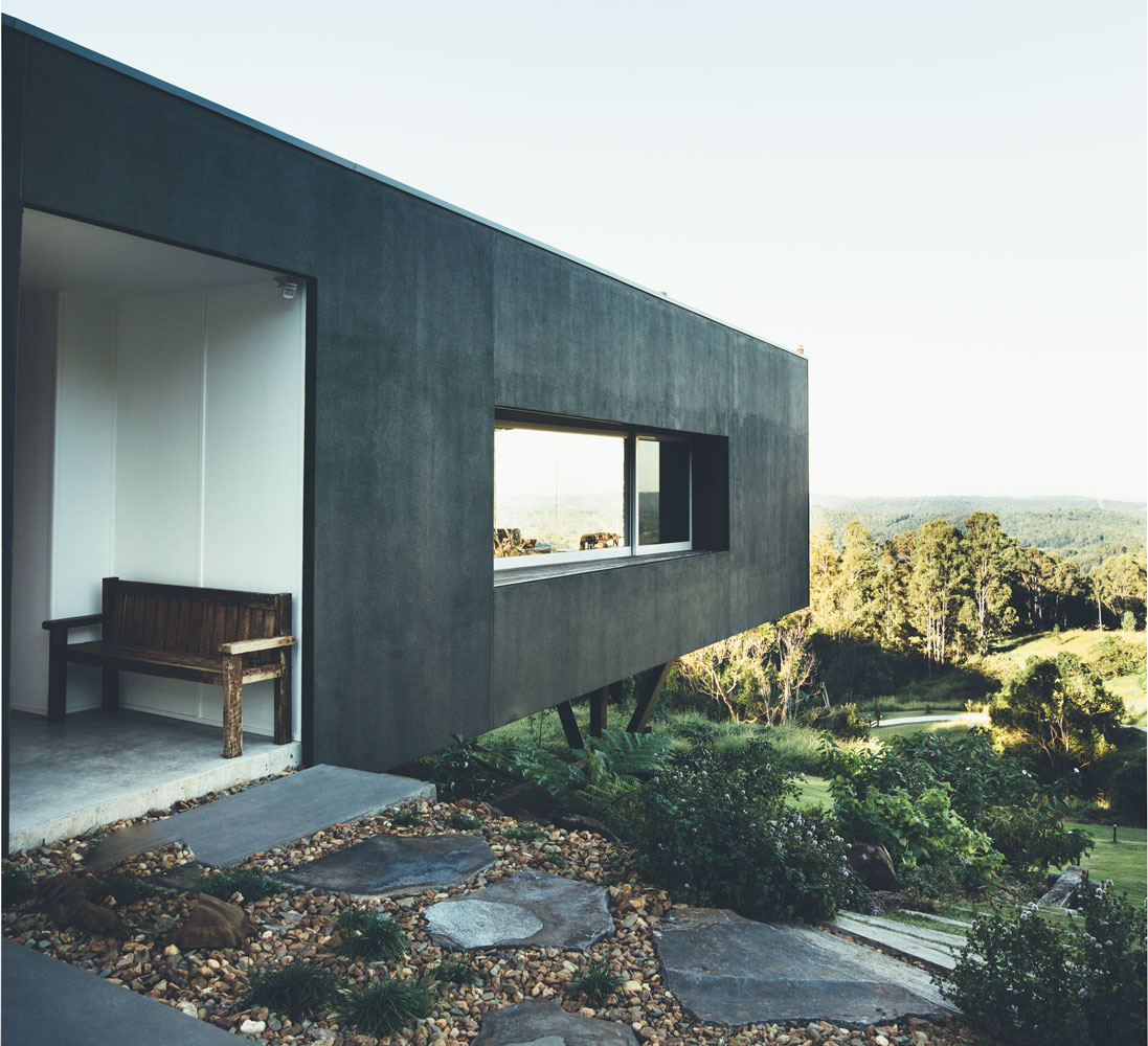 sealand-stealth-house-15 The other consideration was the elevated site with views to the coast means that you<br />
are exposed to the prevailing winds coming off the ocean.