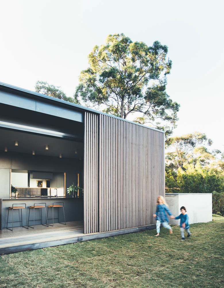 With young children, the owners were eager to be able to step from the house directly into the garden.