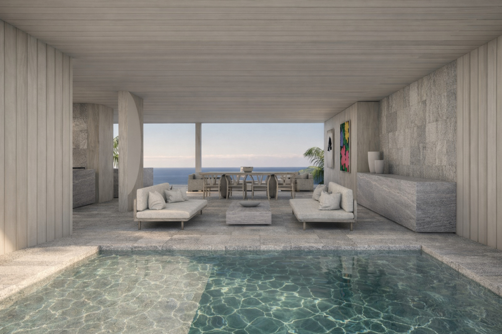 The brief was for a house, where they could relax, entertain, and delight in the views of the coastal rainforest and ocean.